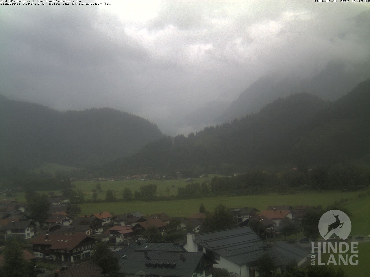 Archiv Foto Webcam Kirchturmblick Richtung Hintersteiner Tal