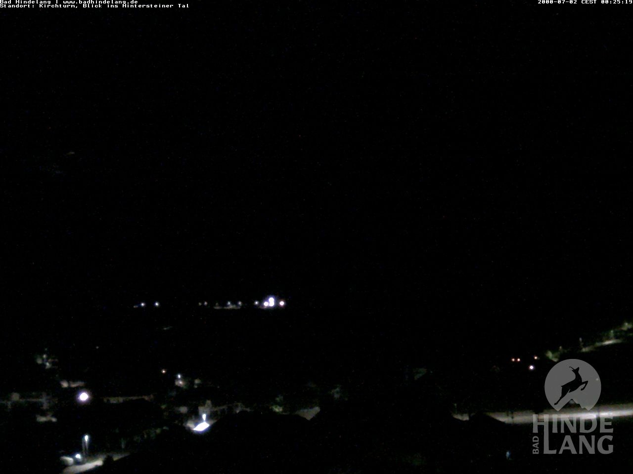 Archiv Foto Webcam Kirchturmblick Richtung Hintersteiner Tal