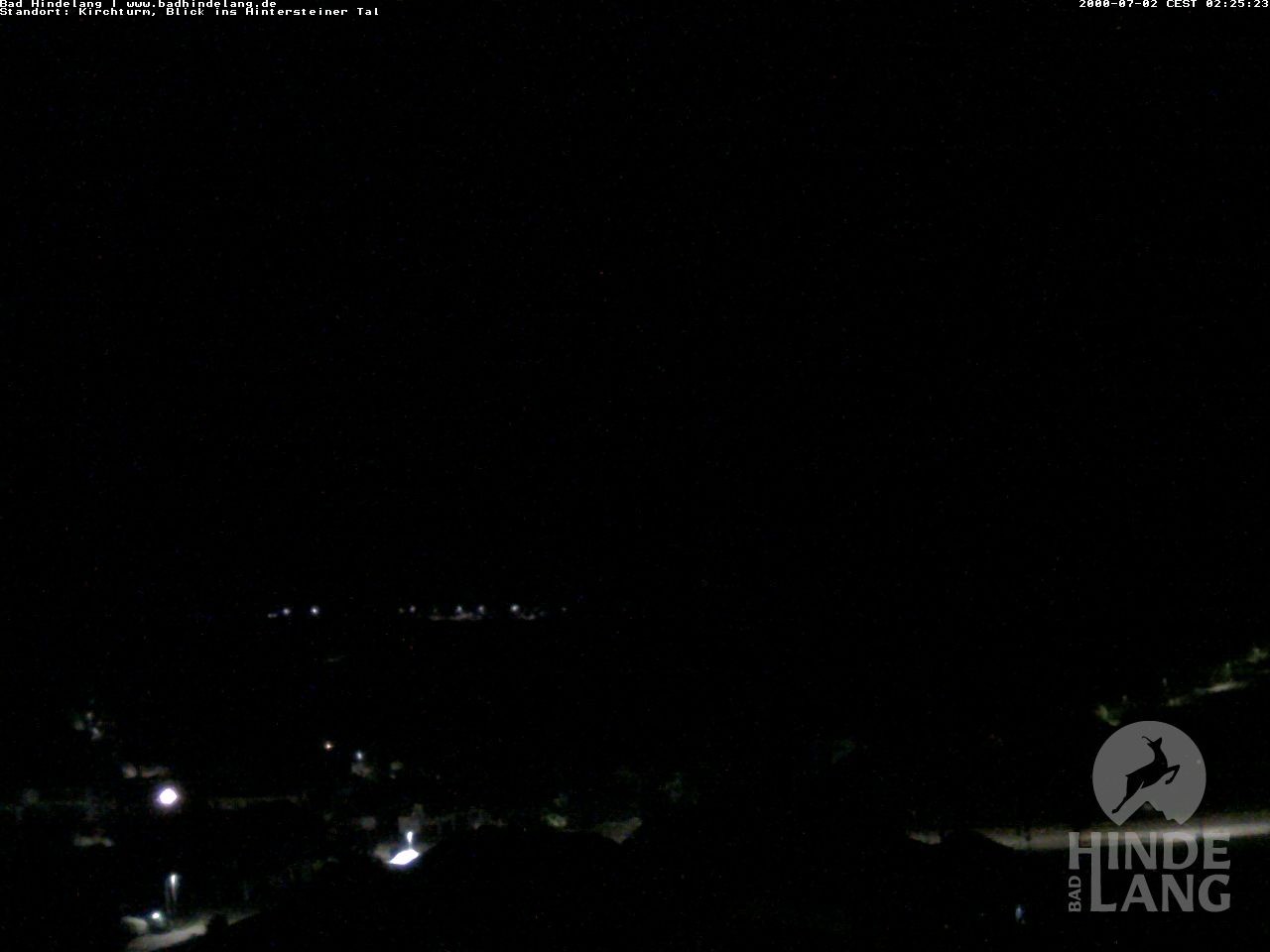 Archiv Foto Webcam Kirchturmblick Richtung Hintersteiner Tal