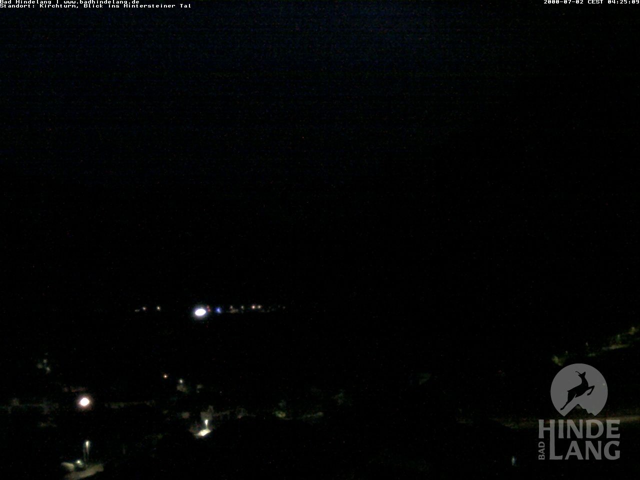 Archiv Foto Webcam Kirchturmblick Richtung Hintersteiner Tal