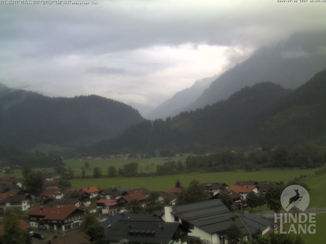 Archiv Foto Webcam Kirchturmblick Richtung Hintersteiner Tal