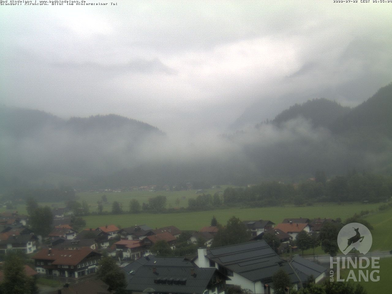 Archiv Foto Webcam Kirchturmblick Richtung Hintersteiner Tal