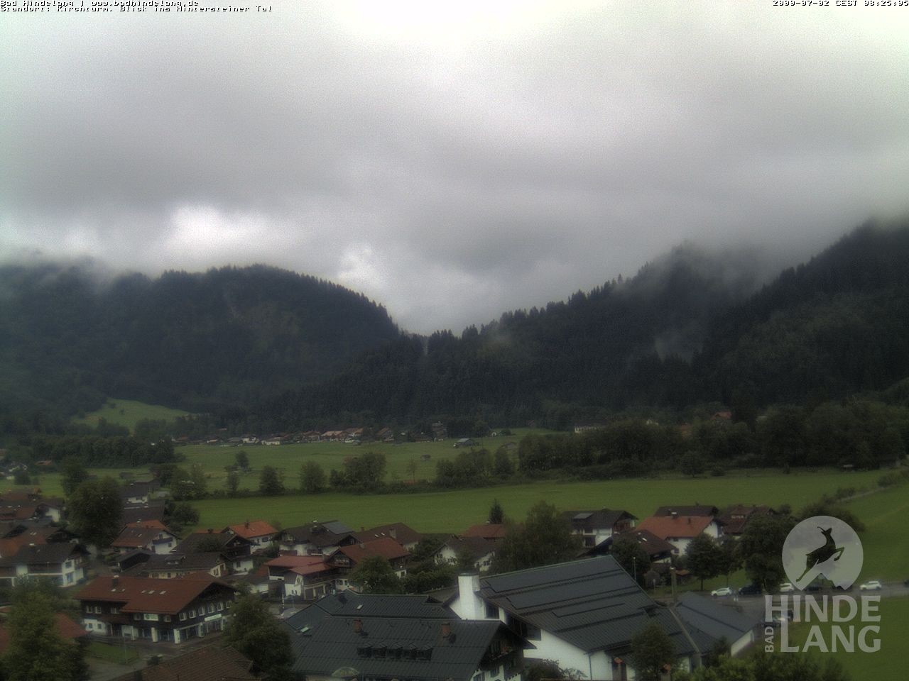 Archiv Foto Webcam Kirchturmblick Richtung Hintersteiner Tal