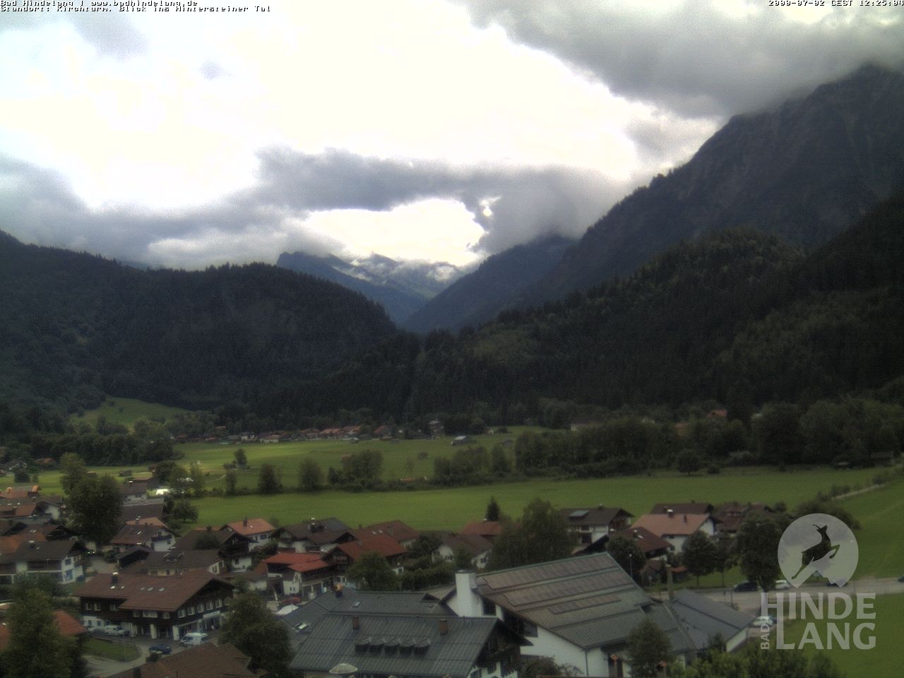 Archiv Foto Webcam Kirchturmblick Richtung Hintersteiner Tal