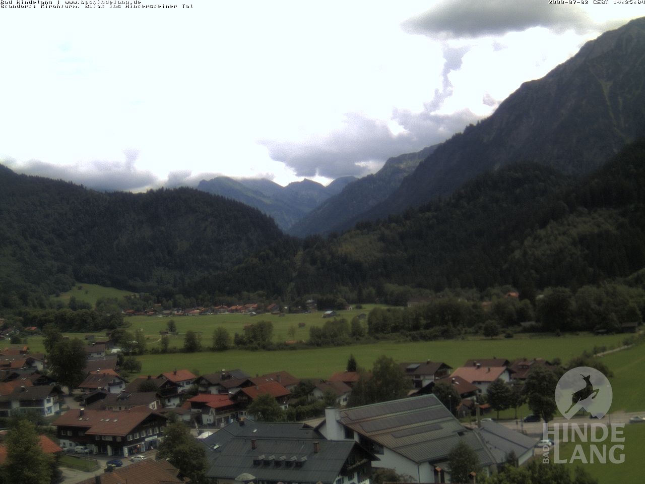 Archiv Foto Webcam Kirchturmblick Richtung Hintersteiner Tal