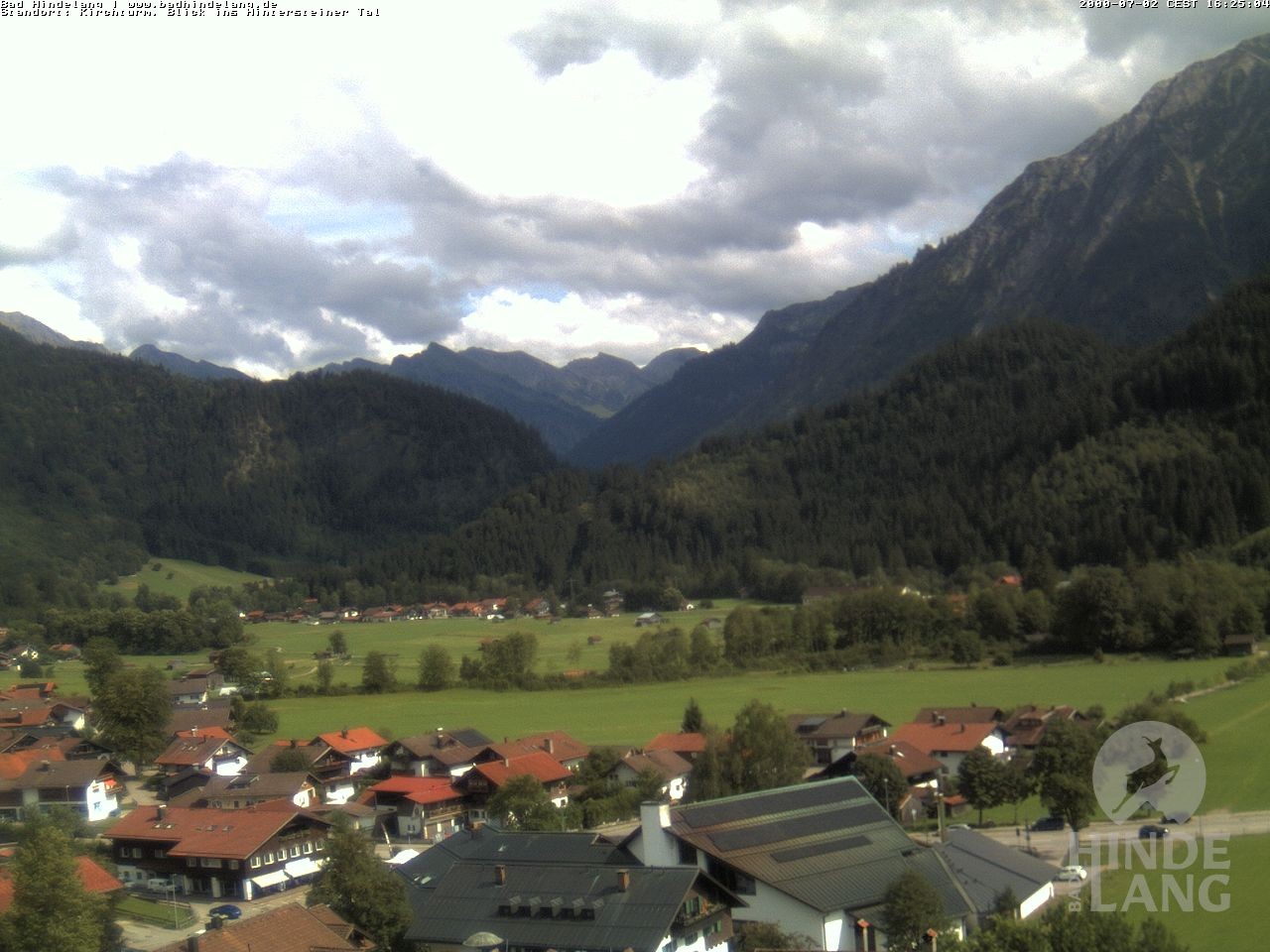 Archiv Foto Webcam Kirchturmblick Richtung Hintersteiner Tal