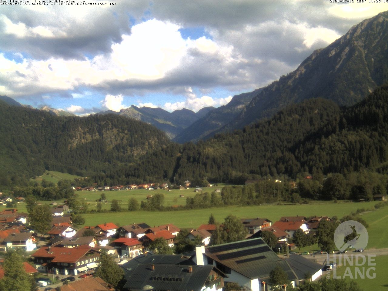 Archiv Foto Webcam Kirchturmblick Richtung Hintersteiner Tal