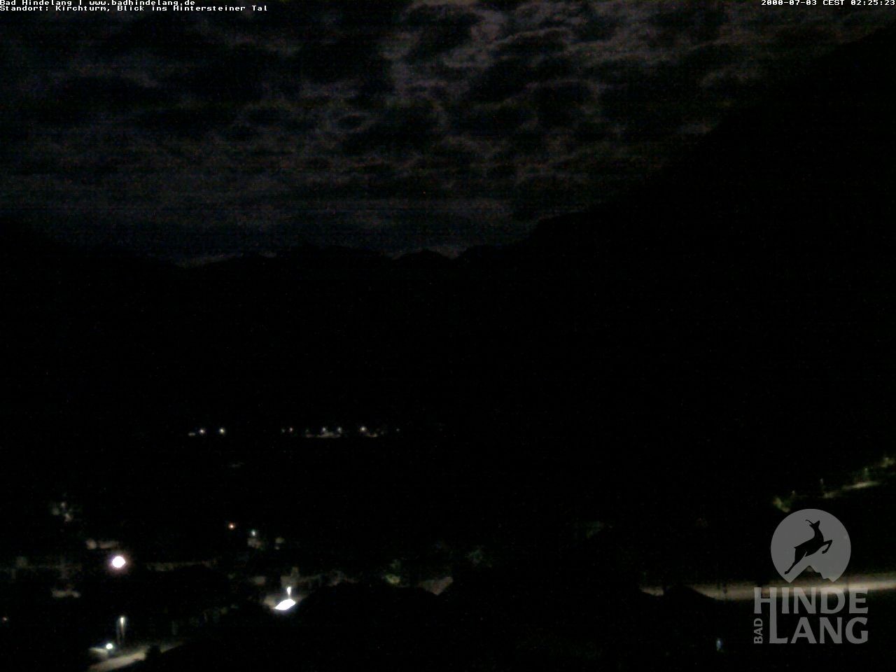 Archiv Foto Webcam Kirchturmblick Richtung Hintersteiner Tal