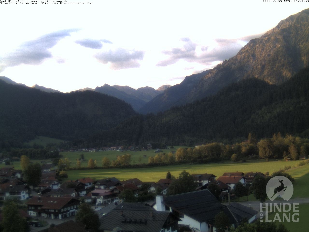 Archiv Foto Webcam Kirchturmblick Richtung Hintersteiner Tal