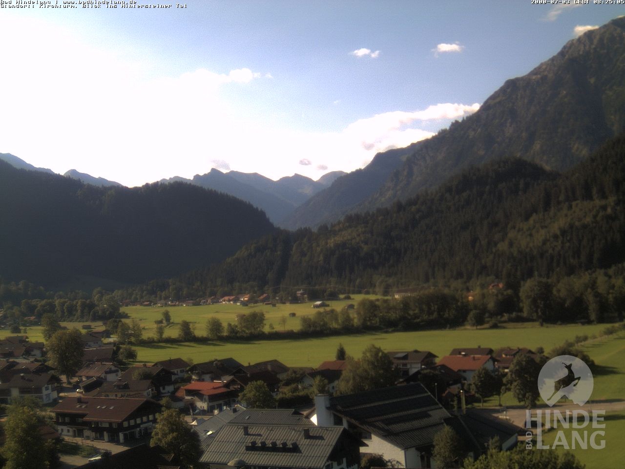 Archiv Foto Webcam Kirchturmblick Richtung Hintersteiner Tal