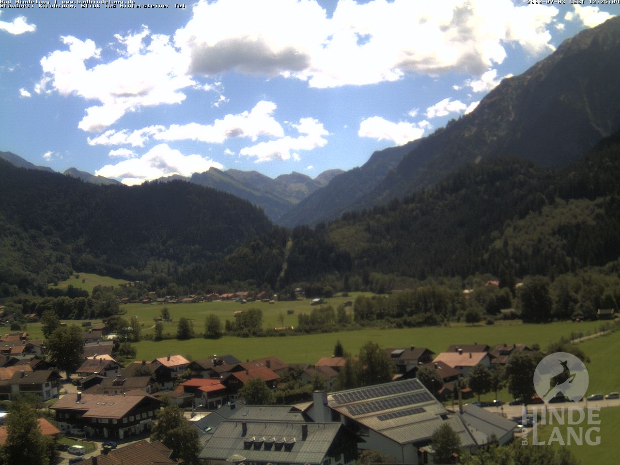 Archiv Foto Webcam Kirchturmblick Richtung Hintersteiner Tal