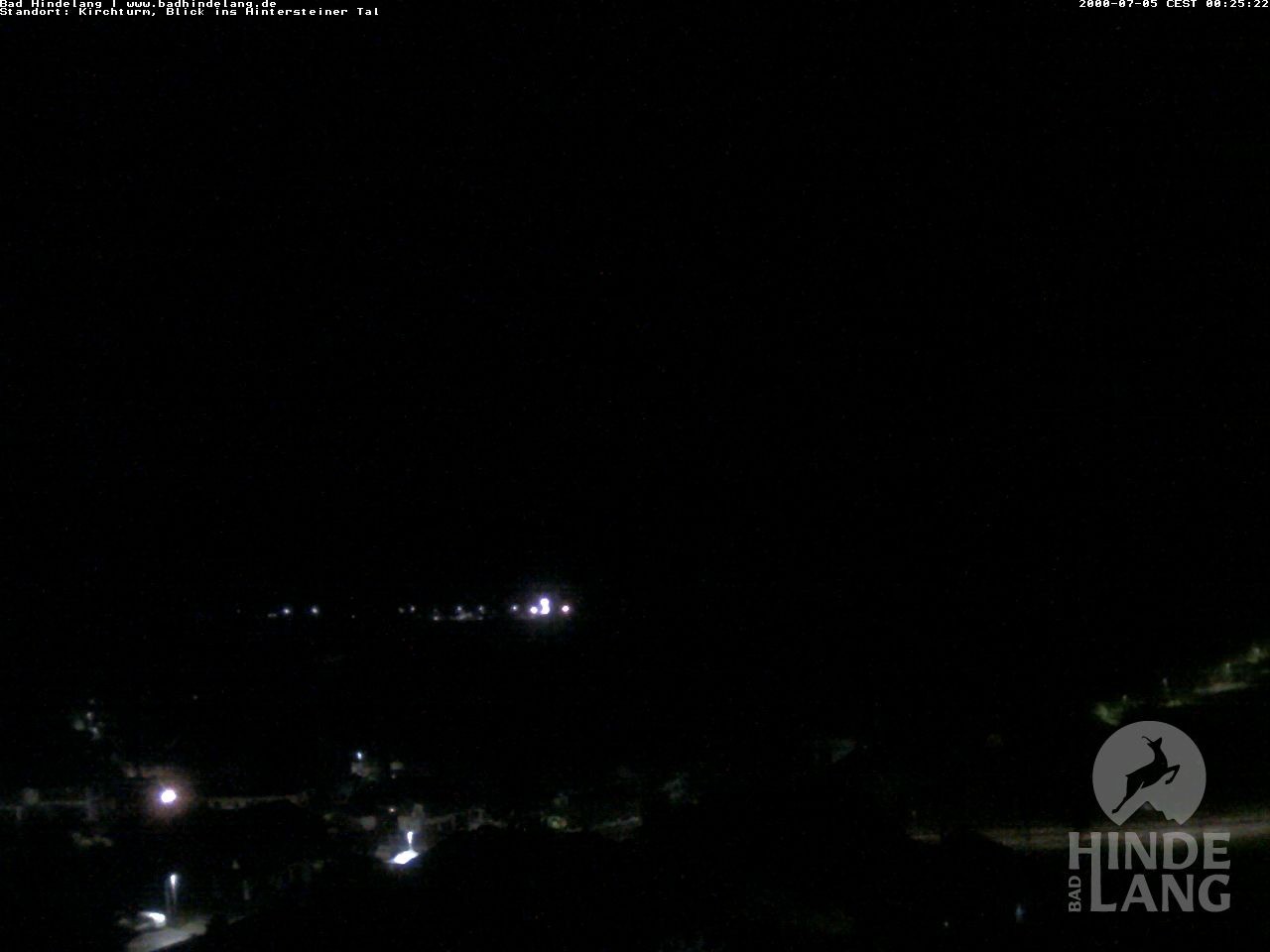 Archiv Foto Webcam Kirchturmblick Richtung Hintersteiner Tal