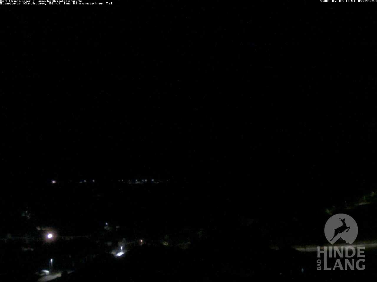 Archiv Foto Webcam Kirchturmblick Richtung Hintersteiner Tal
