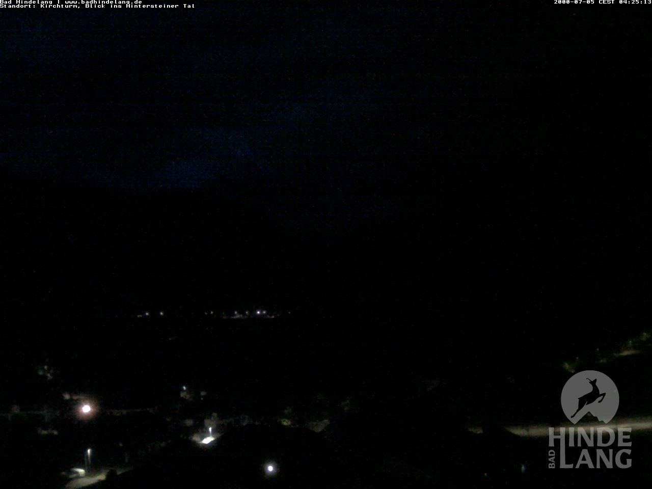 Archiv Foto Webcam Kirchturmblick Richtung Hintersteiner Tal