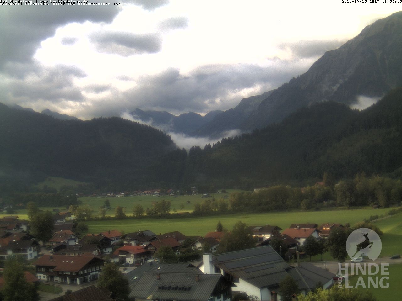 Archiv Foto Webcam Kirchturmblick Richtung Hintersteiner Tal