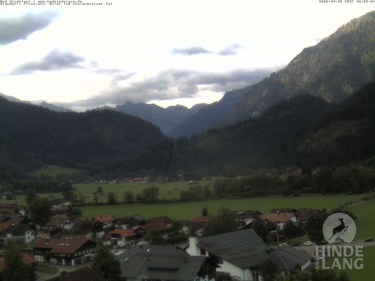 Archiv Foto Webcam Kirchturmblick Richtung Hintersteiner Tal