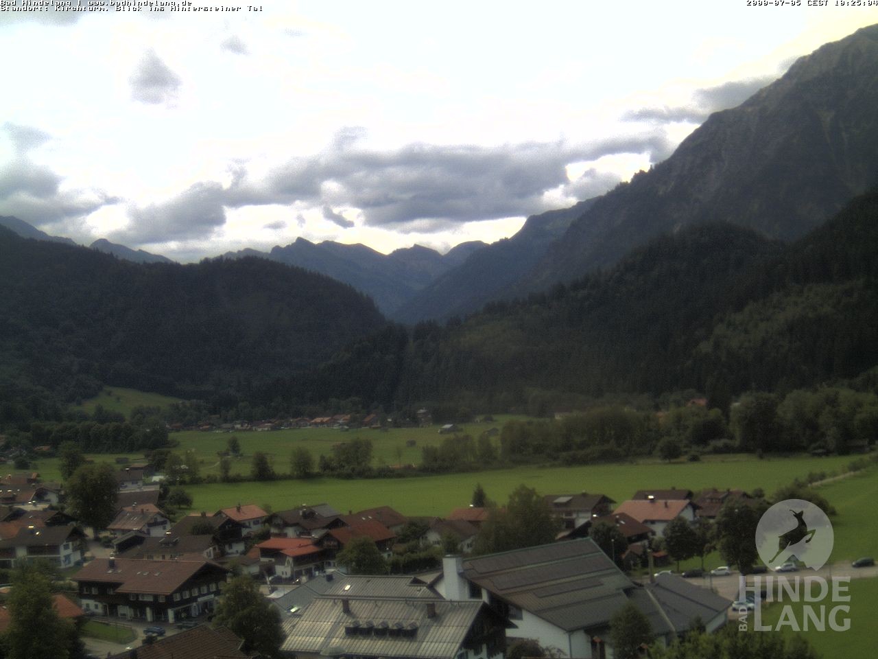 Archiv Foto Webcam Kirchturmblick Richtung Hintersteiner Tal
