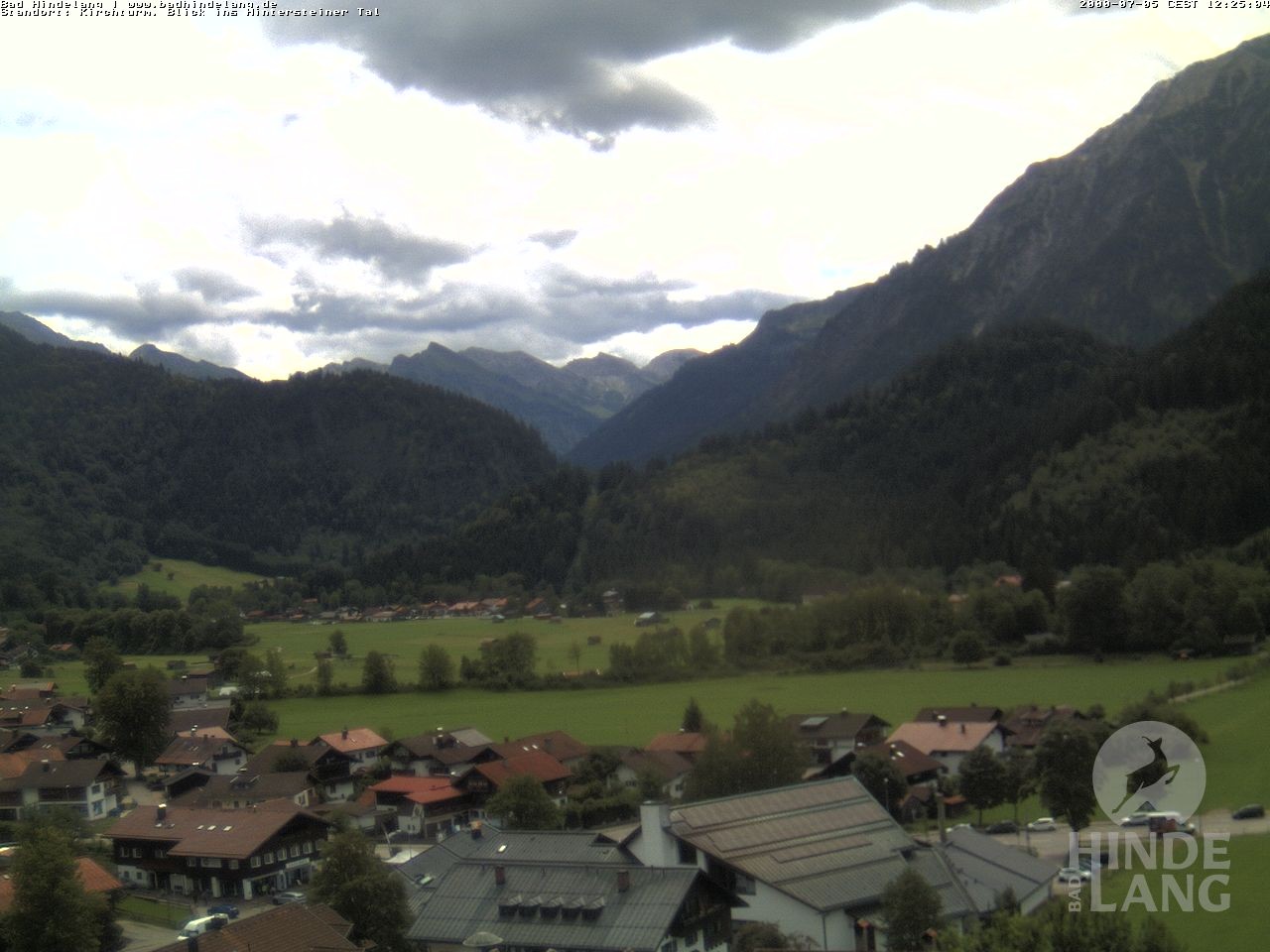 Archiv Foto Webcam Kirchturmblick Richtung Hintersteiner Tal