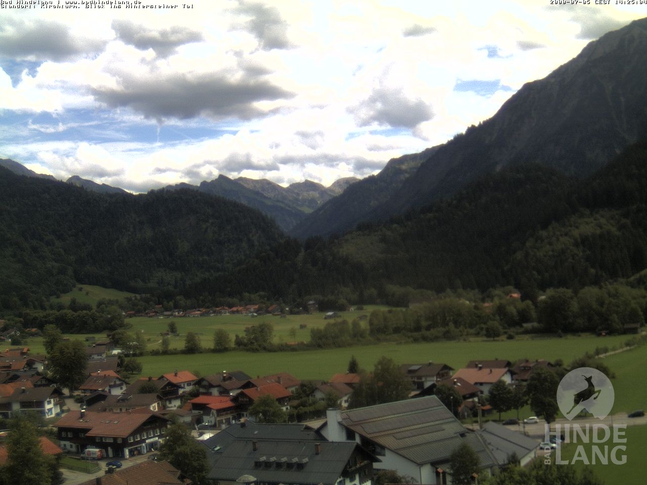 Archived image Webcam View of the church Bad Hindelang