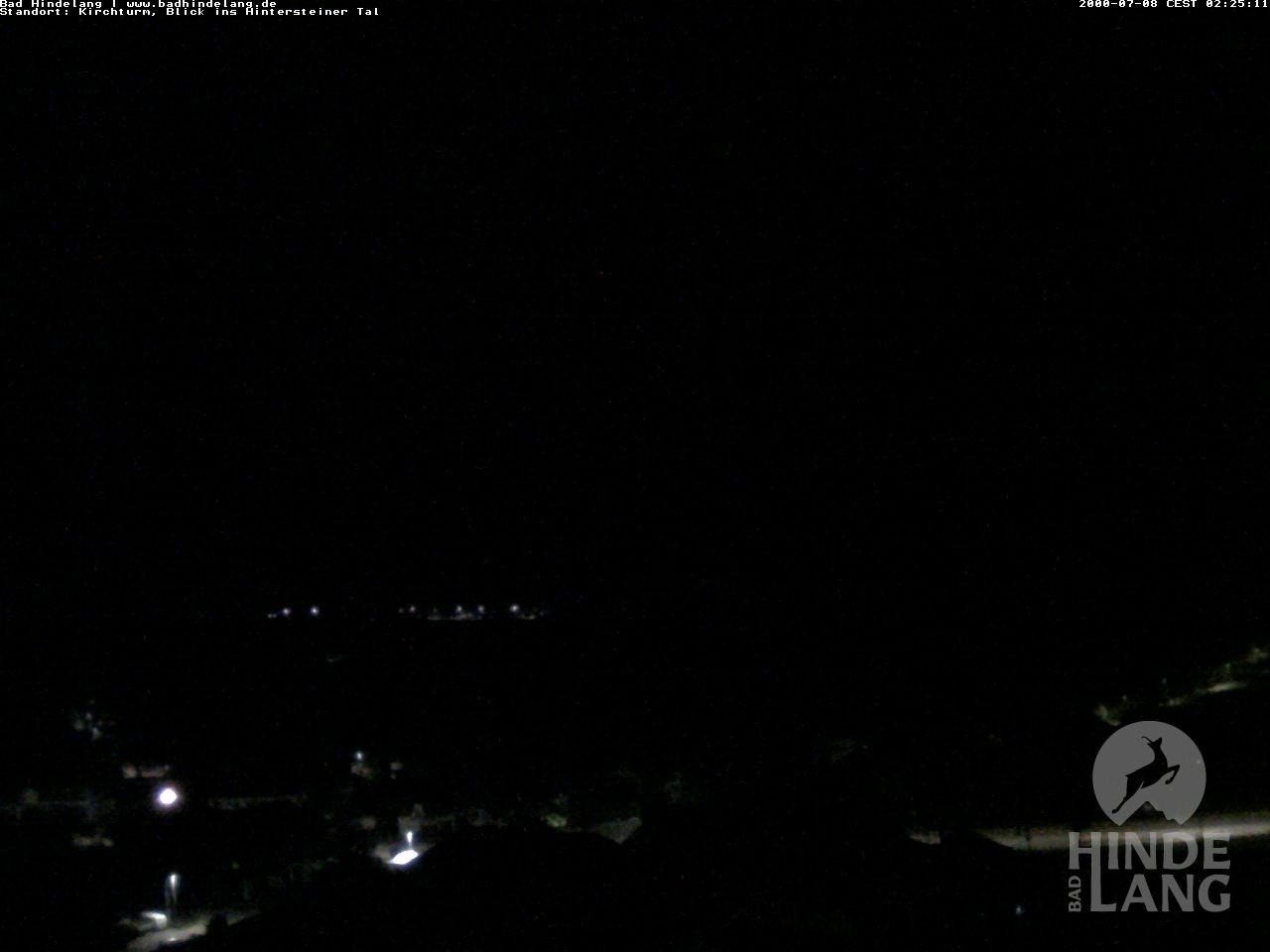 Archiv Foto Webcam Kirchturmblick Richtung Hintersteiner Tal