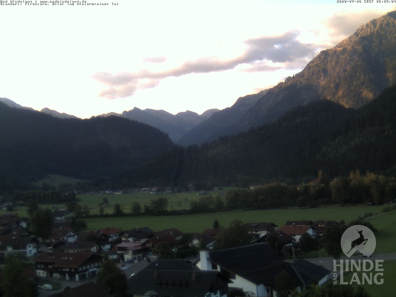 Archiv Foto Webcam Kirchturmblick Richtung Hintersteiner Tal