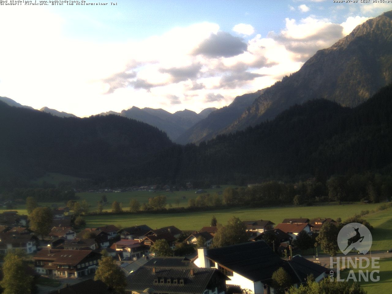 Archiv Foto Webcam Kirchturmblick Richtung Hintersteiner Tal