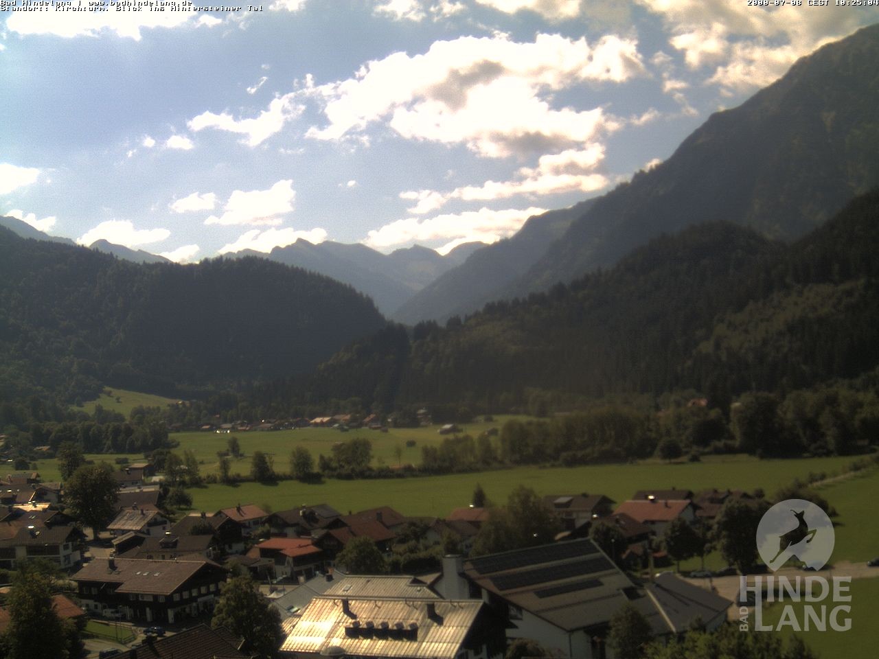 Archiv Foto Webcam Kirchturmblick Richtung Hintersteiner Tal