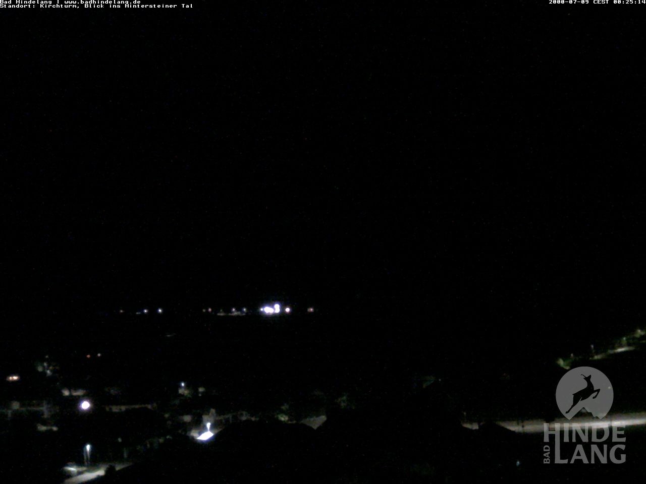 Archiv Foto Webcam Kirchturmblick Richtung Hintersteiner Tal
