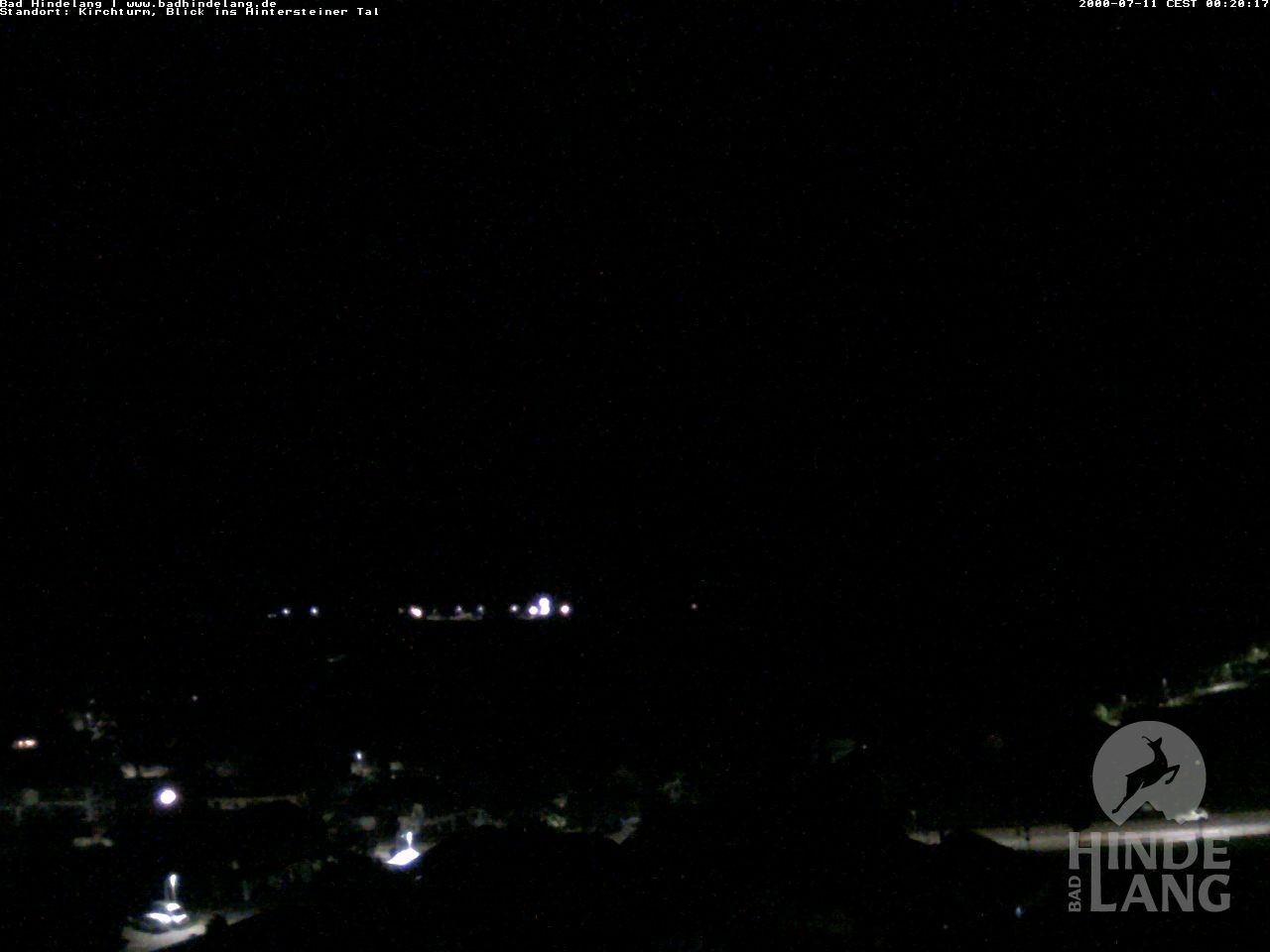 Archived image Webcam View of the church Bad Hindelang