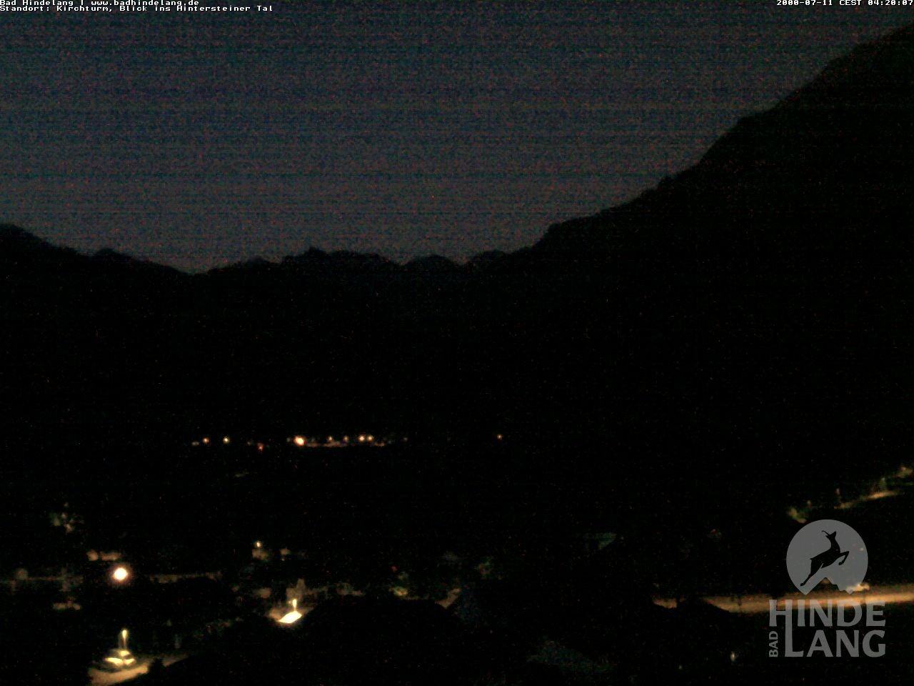 Archived image Webcam View of the church Bad Hindelang