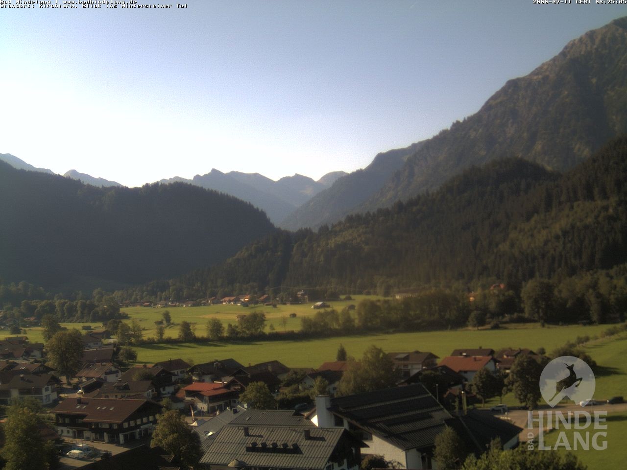Archived image Webcam View of the church Bad Hindelang