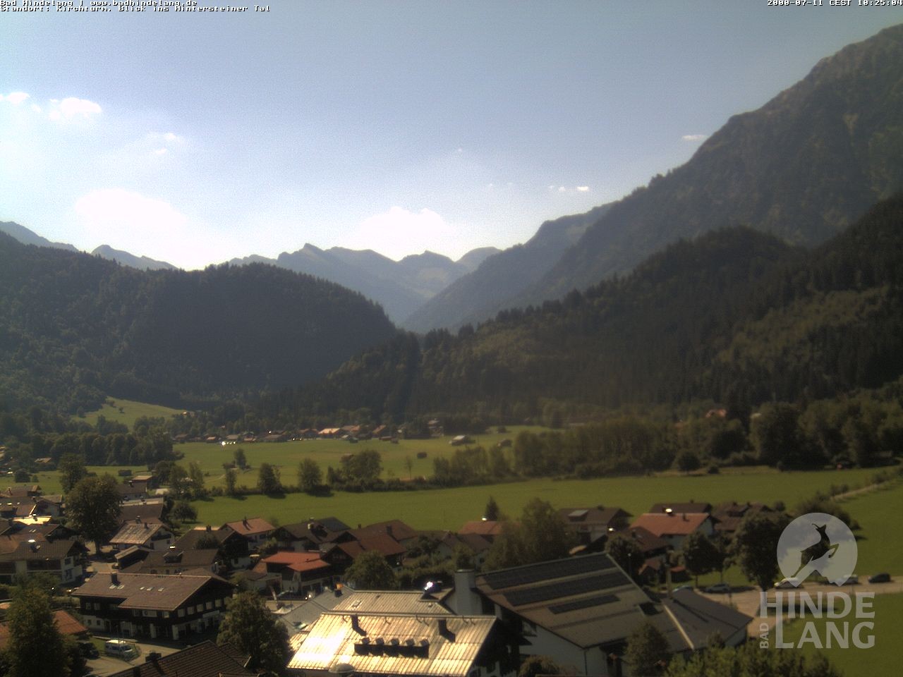 Archived image Webcam View of the church Bad Hindelang