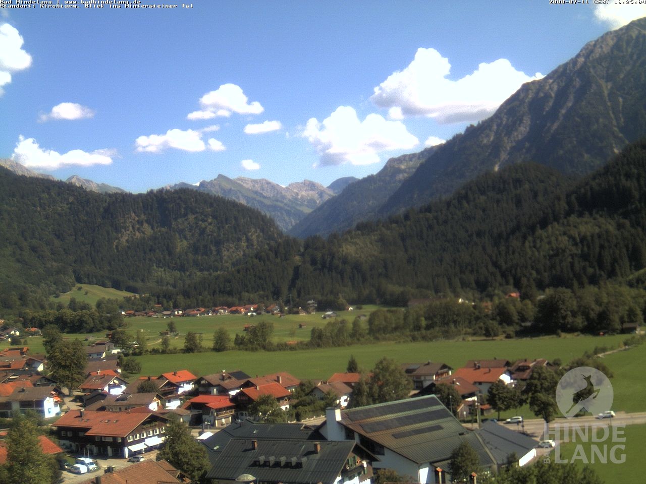 Archived image Webcam View of the church Bad Hindelang