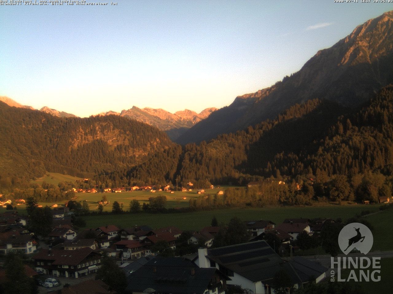 Archived image Webcam View of the church Bad Hindelang