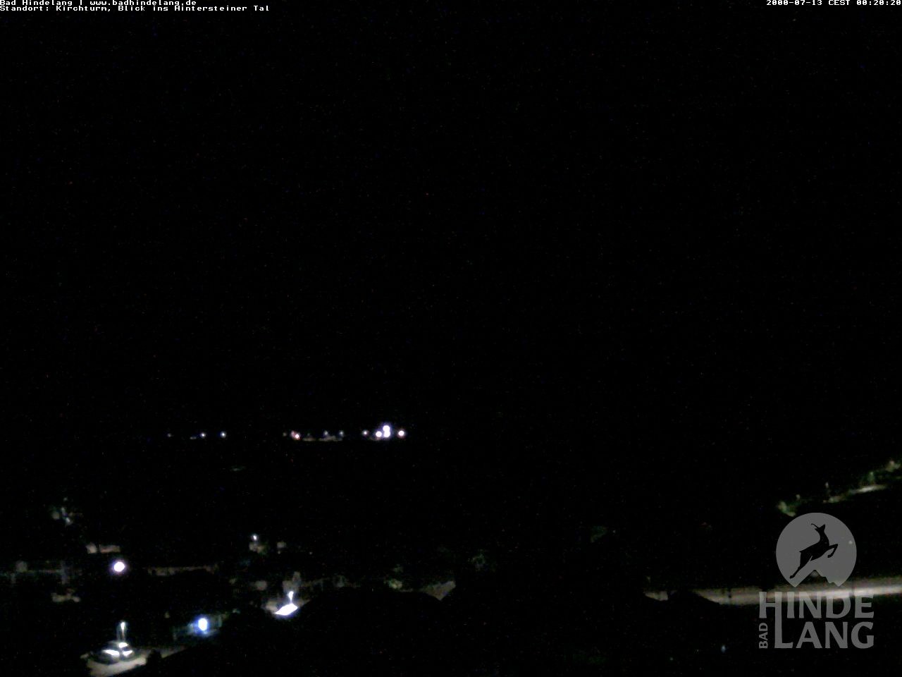 Archiv Foto Webcam Kirchturmblick Richtung Hintersteiner Tal