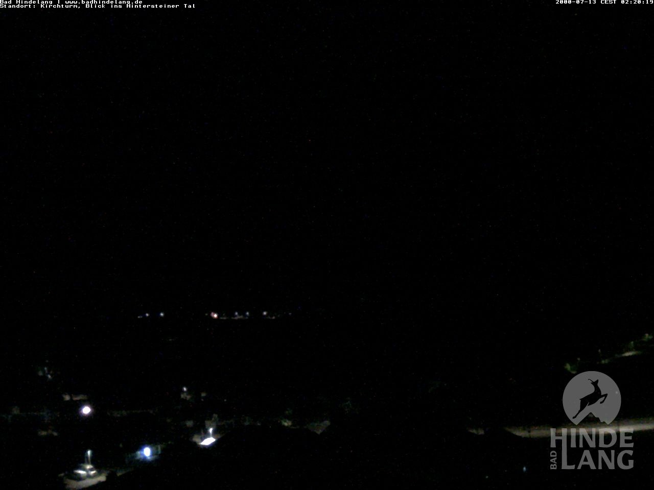 Archiv Foto Webcam Kirchturmblick Richtung Hintersteiner Tal