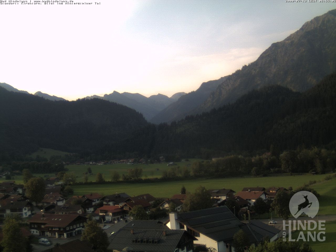 Archiv Foto Webcam Kirchturmblick Richtung Hintersteiner Tal