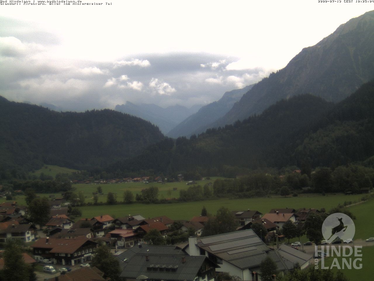Archiv Foto Webcam Kirchturmblick Richtung Hintersteiner Tal