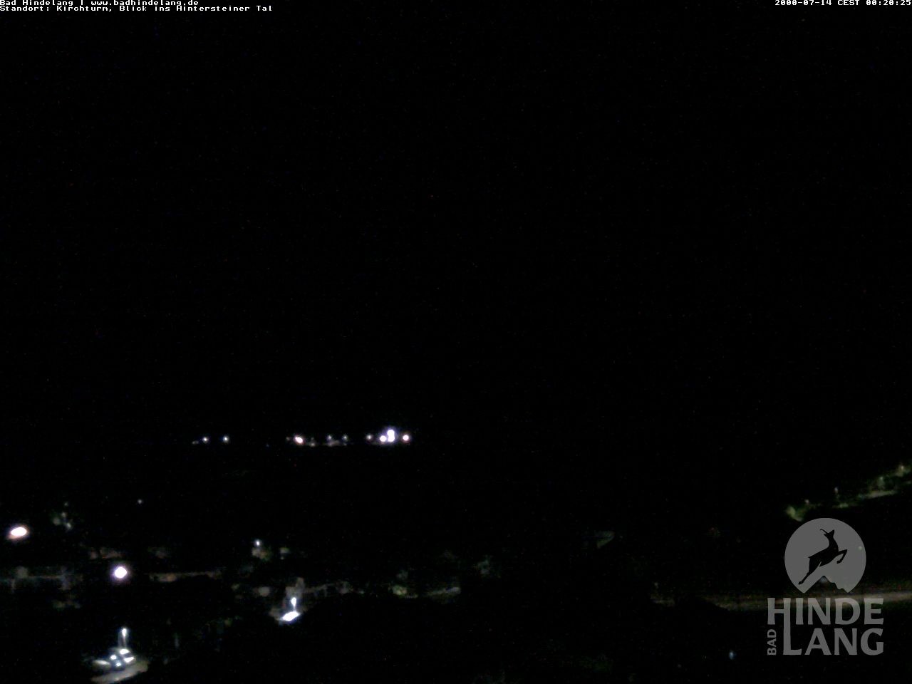 Archiv Foto Webcam Kirchturmblick Richtung Hintersteiner Tal