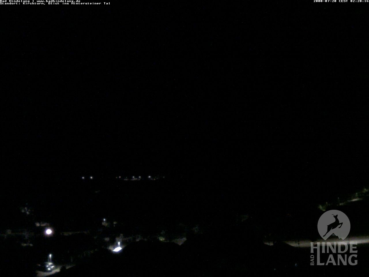 Archiv Foto Webcam Kirchturmblick Richtung Hintersteiner Tal