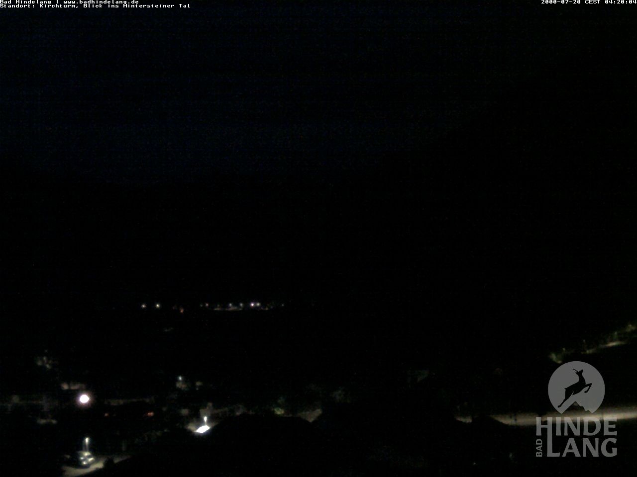 Archiv Foto Webcam Kirchturmblick Richtung Hintersteiner Tal
