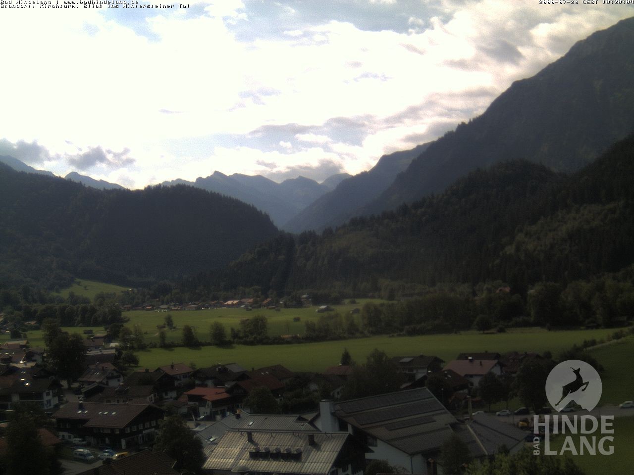 Archiv Foto Webcam Kirchturmblick Richtung Hintersteiner Tal