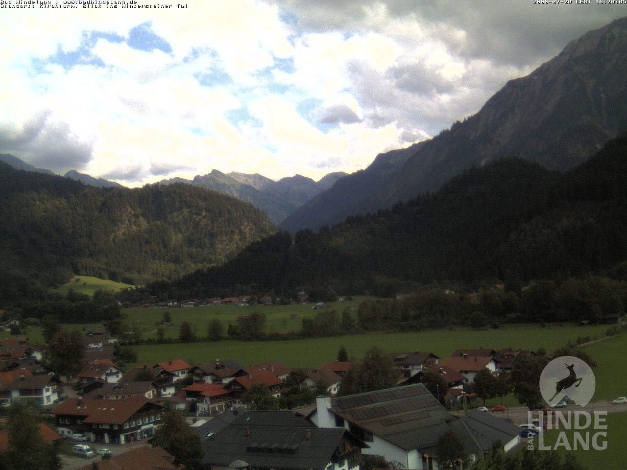 Archiv Foto Webcam Kirchturmblick Richtung Hintersteiner Tal