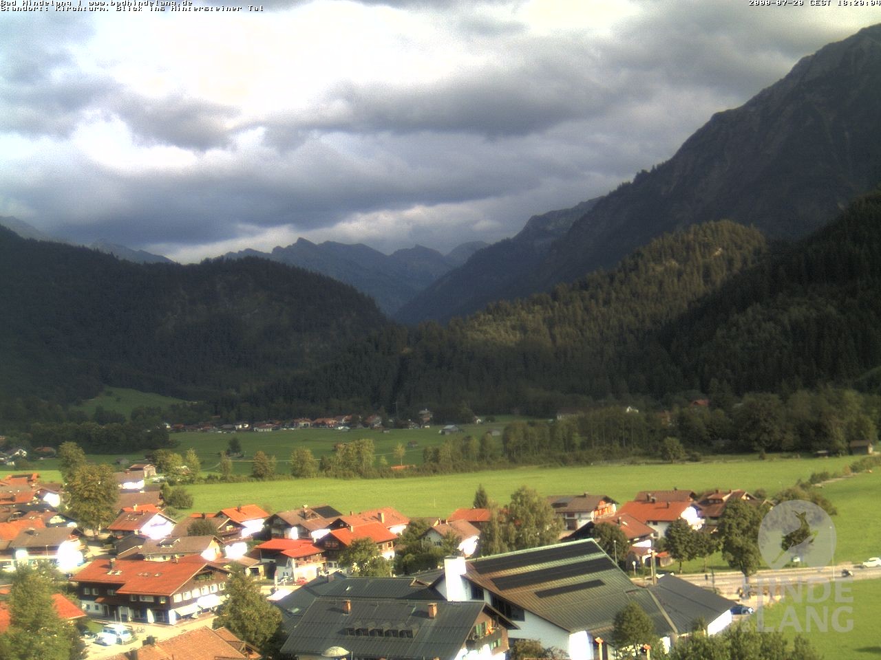 Archived image Webcam View of the church Bad Hindelang