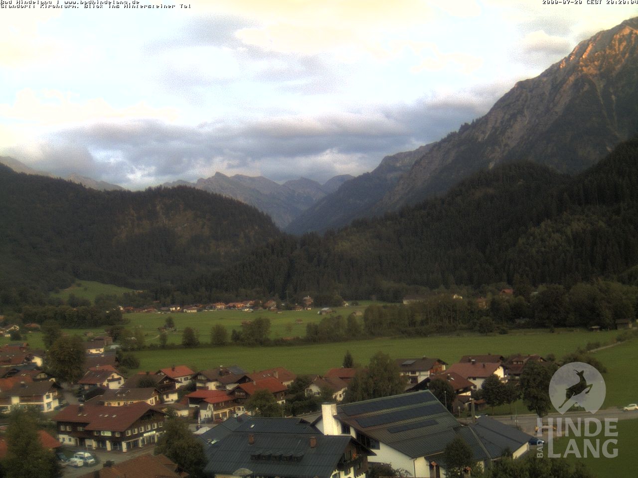 Archiv Foto Webcam Kirchturmblick Richtung Hintersteiner Tal