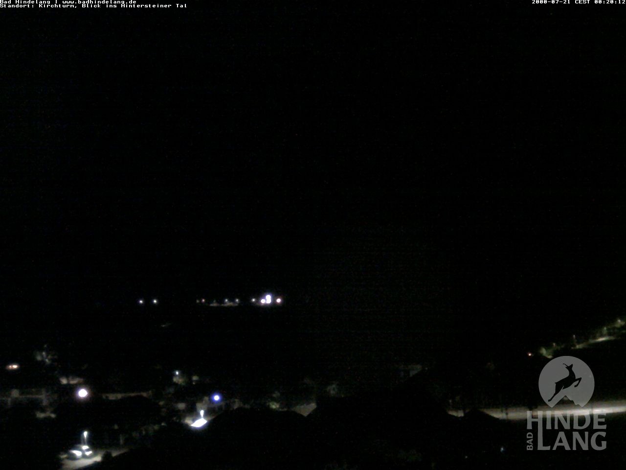 Archiv Foto Webcam Kirchturmblick Richtung Hintersteiner Tal