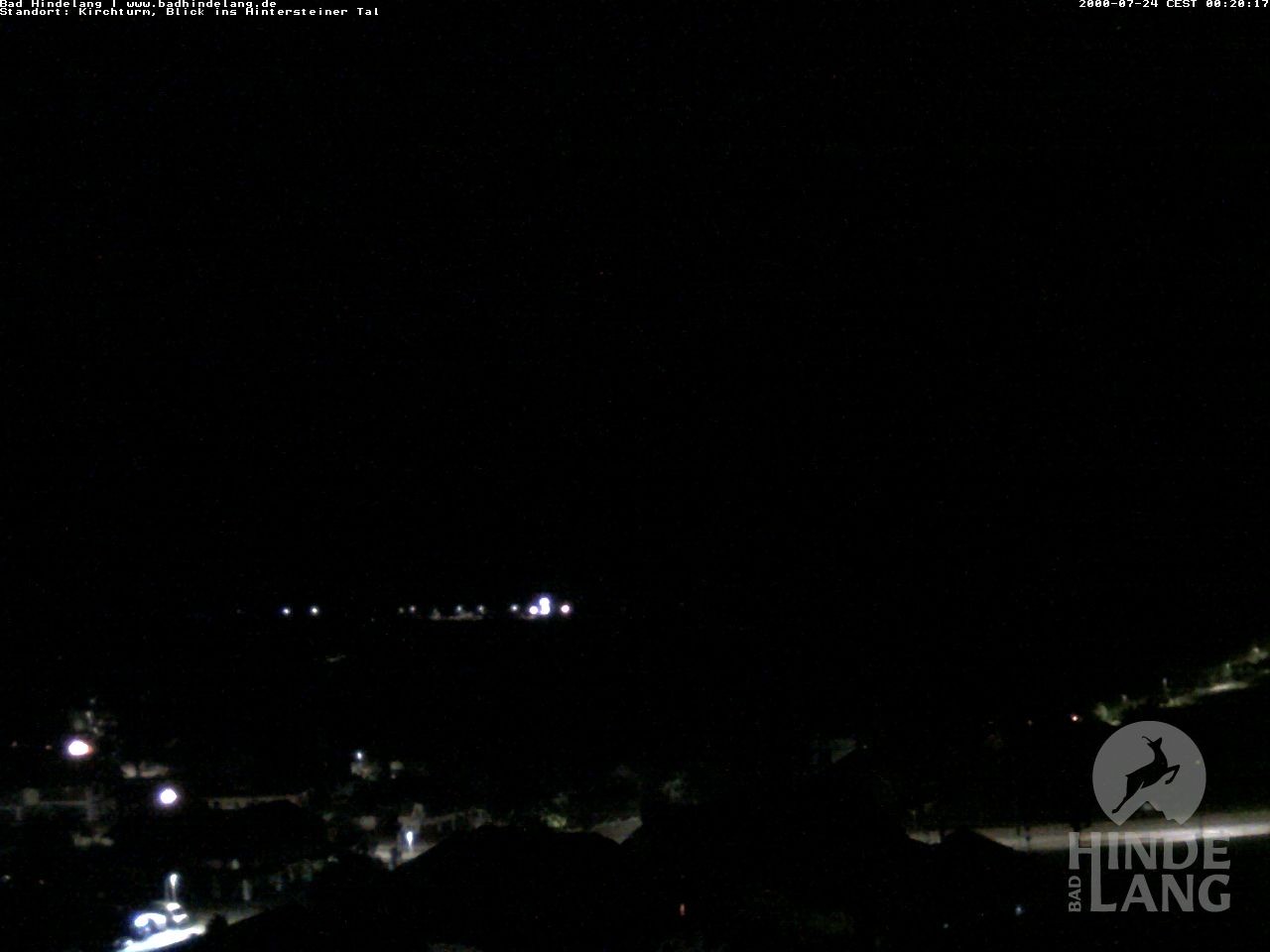 Archiv Foto Webcam Kirchturmblick Richtung Hintersteiner Tal