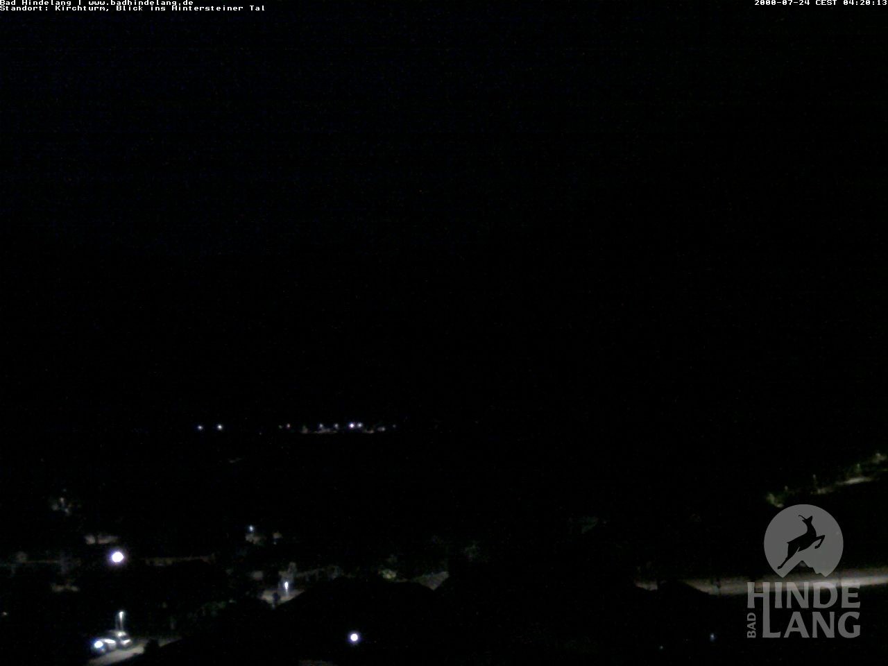 Archiv Foto Webcam Kirchturmblick Richtung Hintersteiner Tal