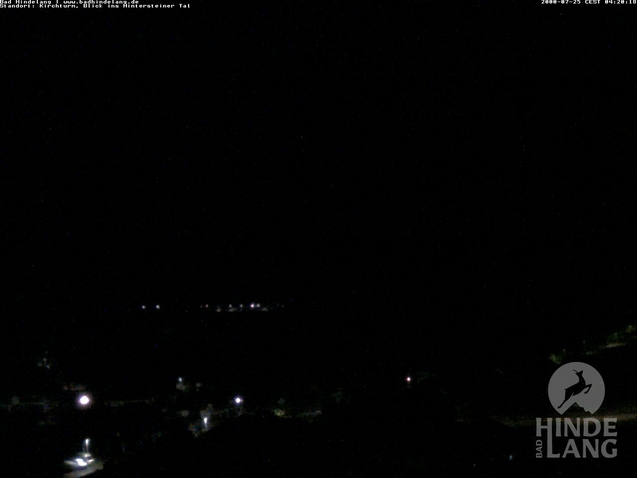 Archiv Foto Webcam Kirchturmblick Richtung Hintersteiner Tal
