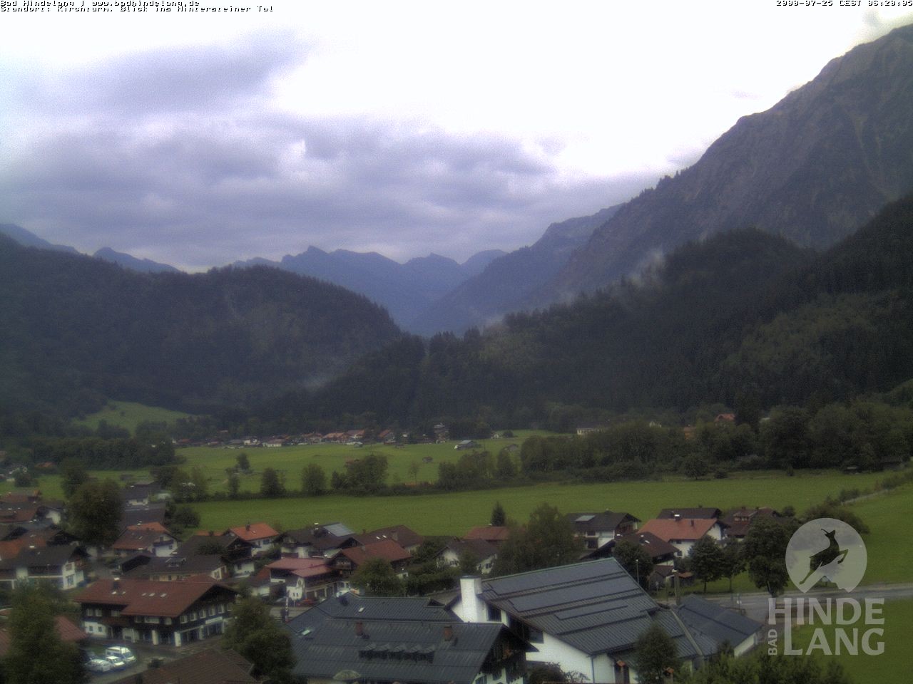 Archiv Foto Webcam Kirchturmblick Richtung Hintersteiner Tal